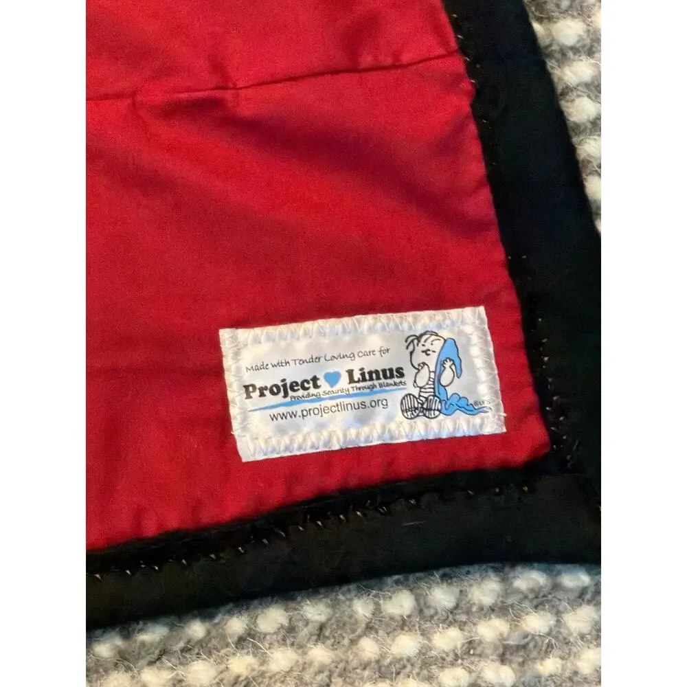 Project Linus handmade crib size quilt colorful bright